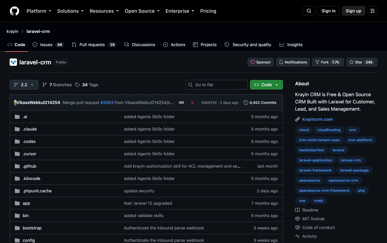 Open Source CRM with Krayin