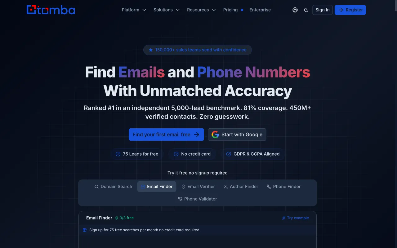 Email Verification Tools with Tomba